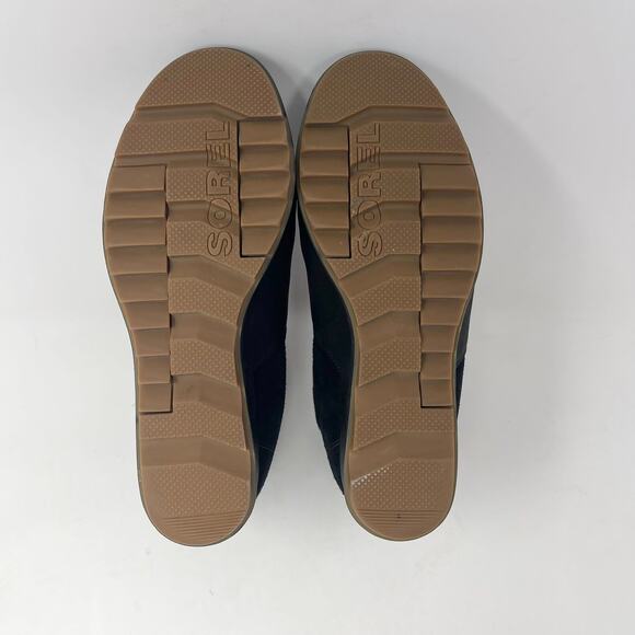 Sorel Evie Ankle Boot Womens 11 Black‎ Leather Slip-On Winter Snow NL3816-010 - Picture 10 of 10